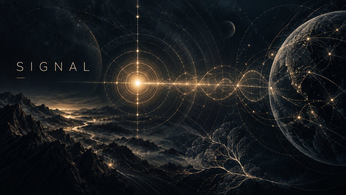 Signal, phase one of the Leadership by Design lifecycle — reinforcement propagating outward from a single source and reaching everything downstream.